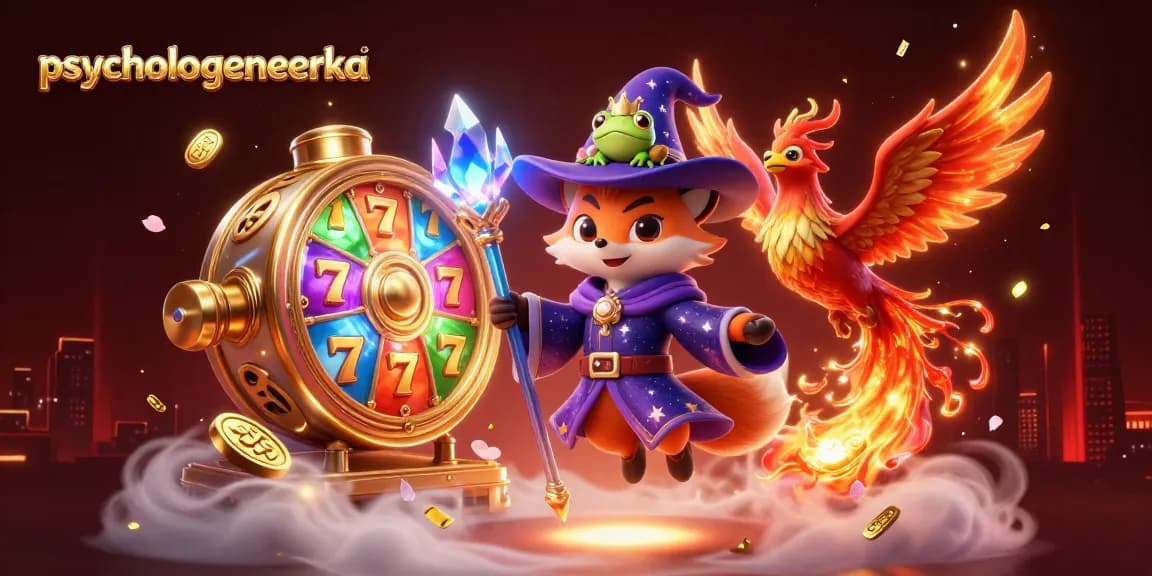 Experience the magic of psychologeneureka at an exciting casino, featuring dazzling jackpots and vibrant slot reels.
