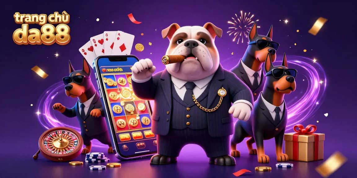 Experience excitement at trang chủ da88 with a mafia-themed casino scene bursting with games and cash.