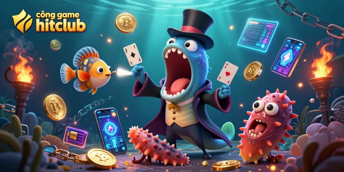 Engage in thrilling gameplay at cổng game hitclub with vibrant characters and dynamic game elements.
