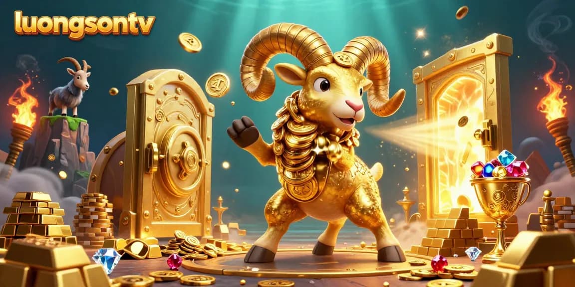 Experience thrilling live sports action at luongsontv with golden ram charging through riches.