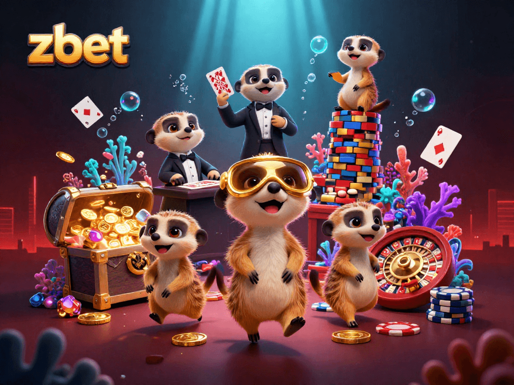 Experience the excitement of zbet with meerkats running a dynamic casino operation, filled with rich details.