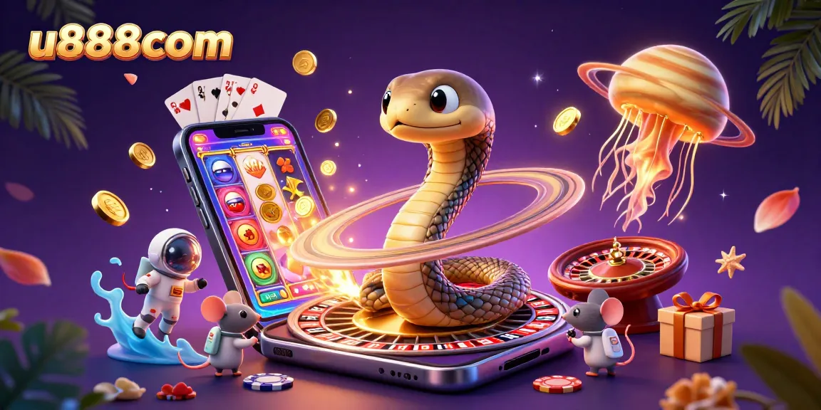 Spin the roulette wheel with u888com's animated space casino featuring galactic characters and exciting winnings.