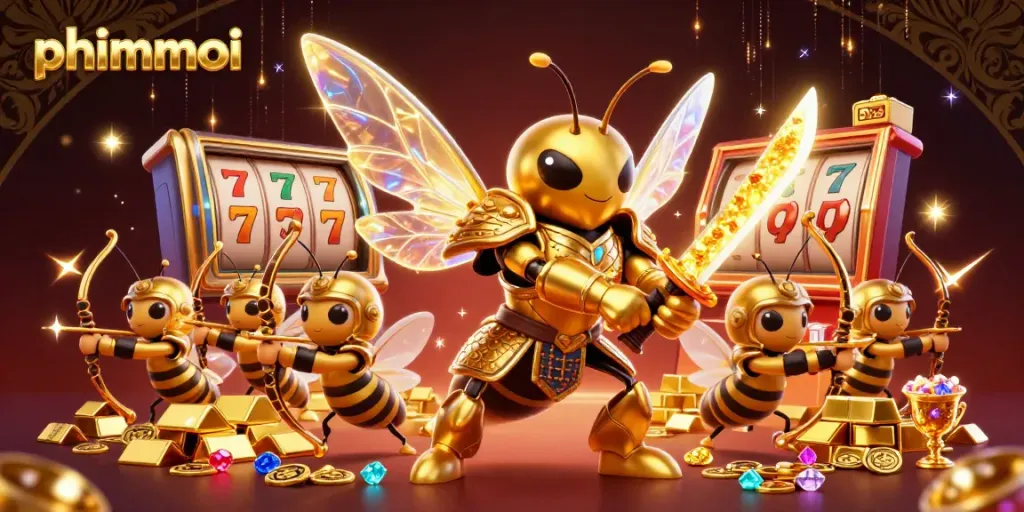Experience phimmoi's thrilling casino adventure featuring dynamic gaming elements and a vibrant gold atmosphere.