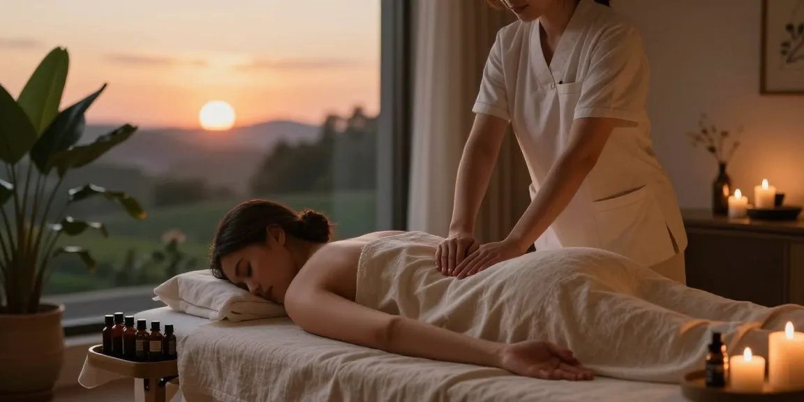 Premium 은평구출장마사지 service in a tranquil home setting with a therapist and client.