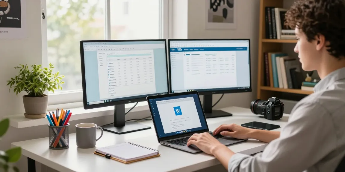 Download WPS Office and enhance your productivity in a modern home office setting.