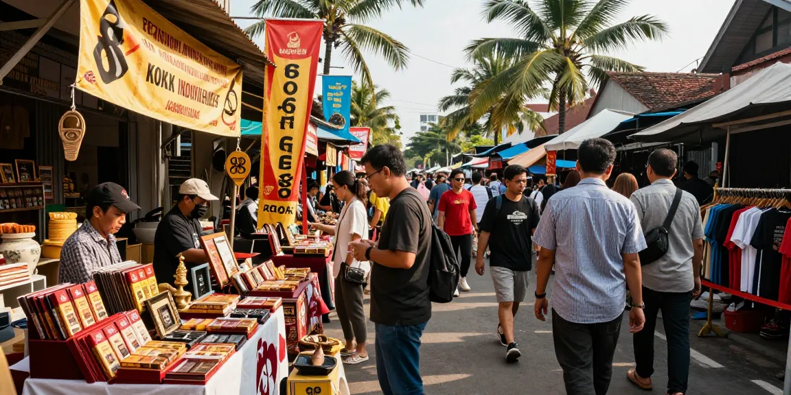 Discover rokok 88 products in a vibrant urban marketplace showcasing Dutch-Indonesian cultural heritage.