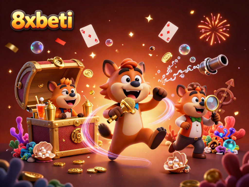 Experience the lively 8xbeti casino with hyenas revealing vibrant wins and joyful games.
