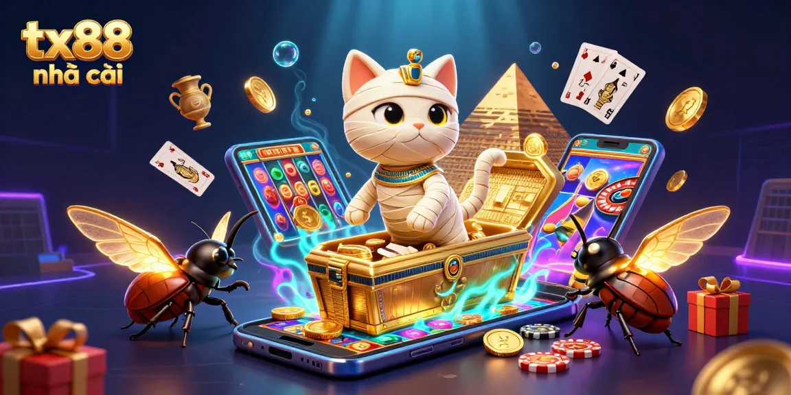 Experience thrilling gameplay at tx88 nhà cái with vibrant casino elements in a dynamic 3D scene.