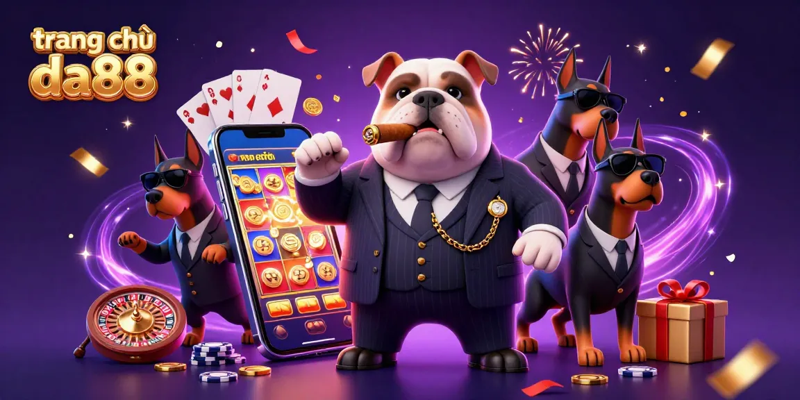 Experience excitement at trang chủ da88 with a mafia-themed casino scene bursting with games and cash.