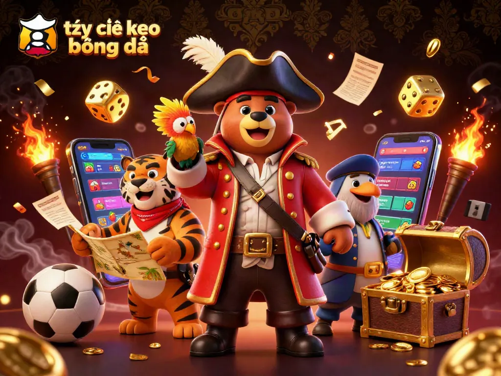 Experience engaging tỷ lệ kèo bóng đá action with dynamic sports betting themes and vibrant characters.