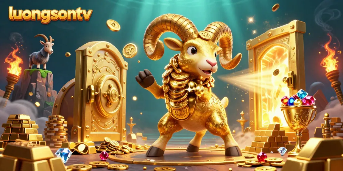 Experience thrilling live sports action at luongsontv with golden ram charging through riches.
