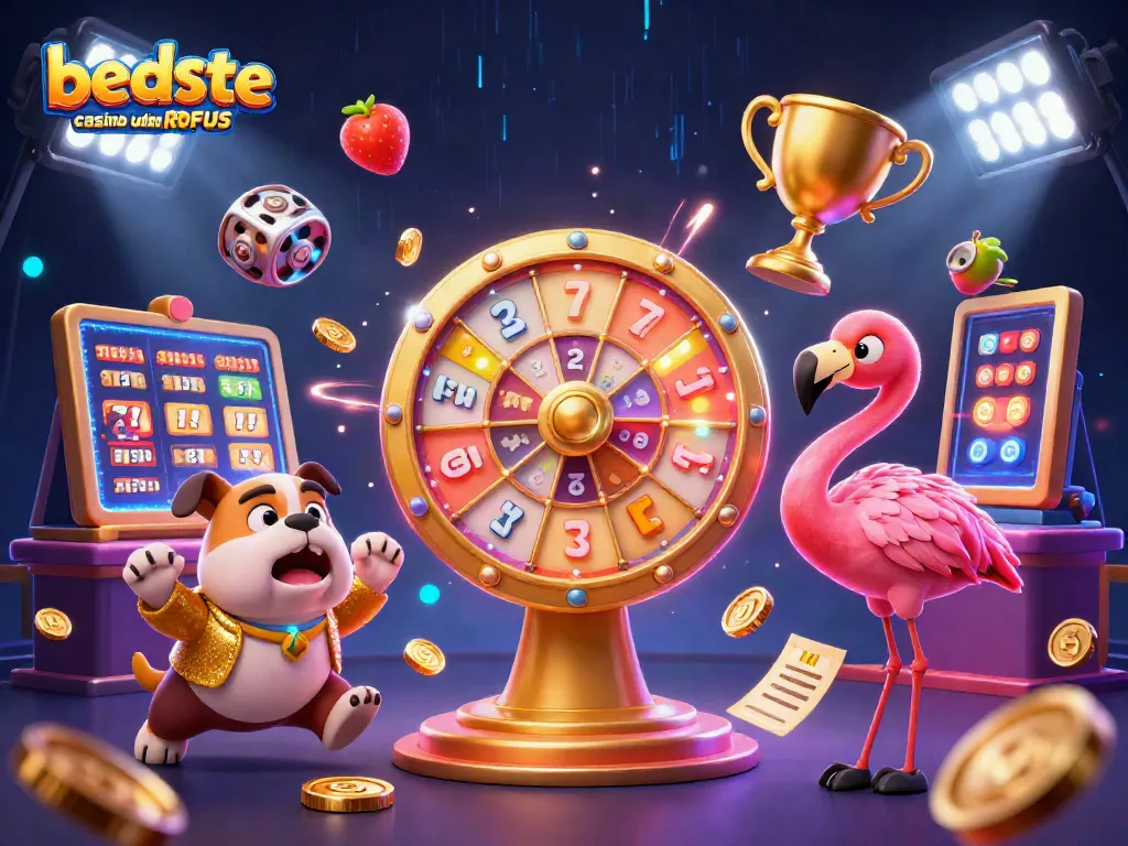 Experience the excitement of bedste casino uden ROFUS with vibrant characters and dynamic casino elements.