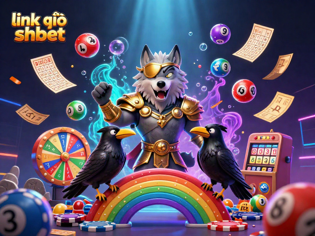 Experience the excitement of gambling with the vibrant link vào shbet 3D illustration featuring Odin and casino elements.