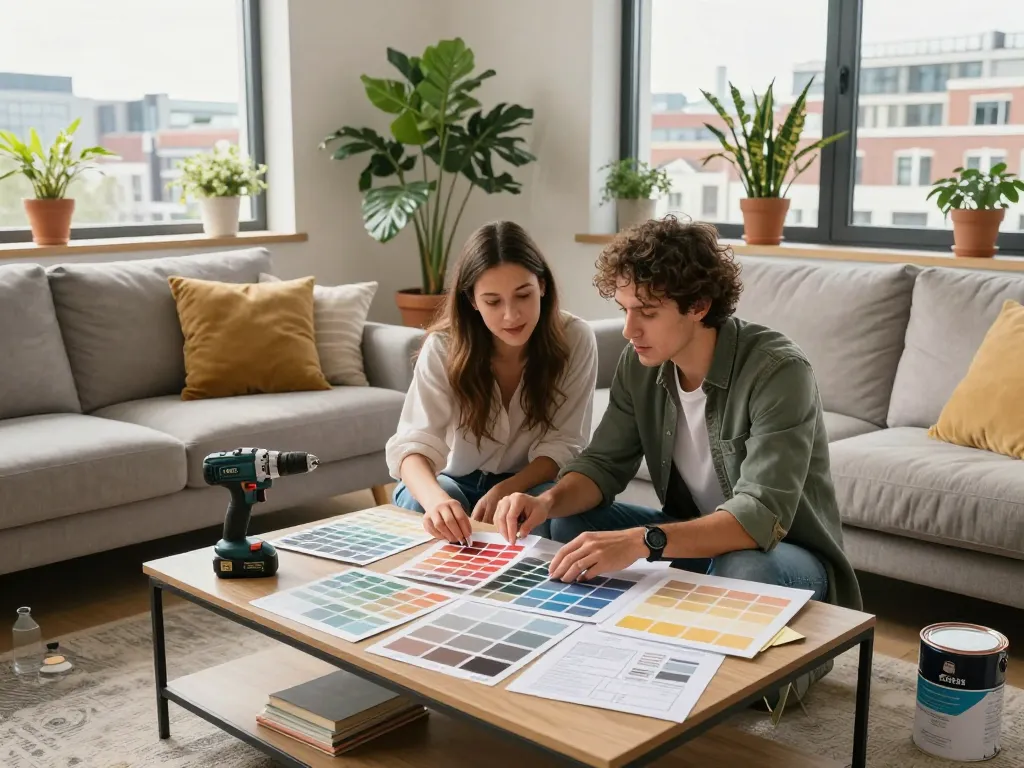Woningrenovatie scène in Utrecht: stijlvol stel plant verbouwing en verhuizing Utrecht met ontwerpideeën en gereedschappen