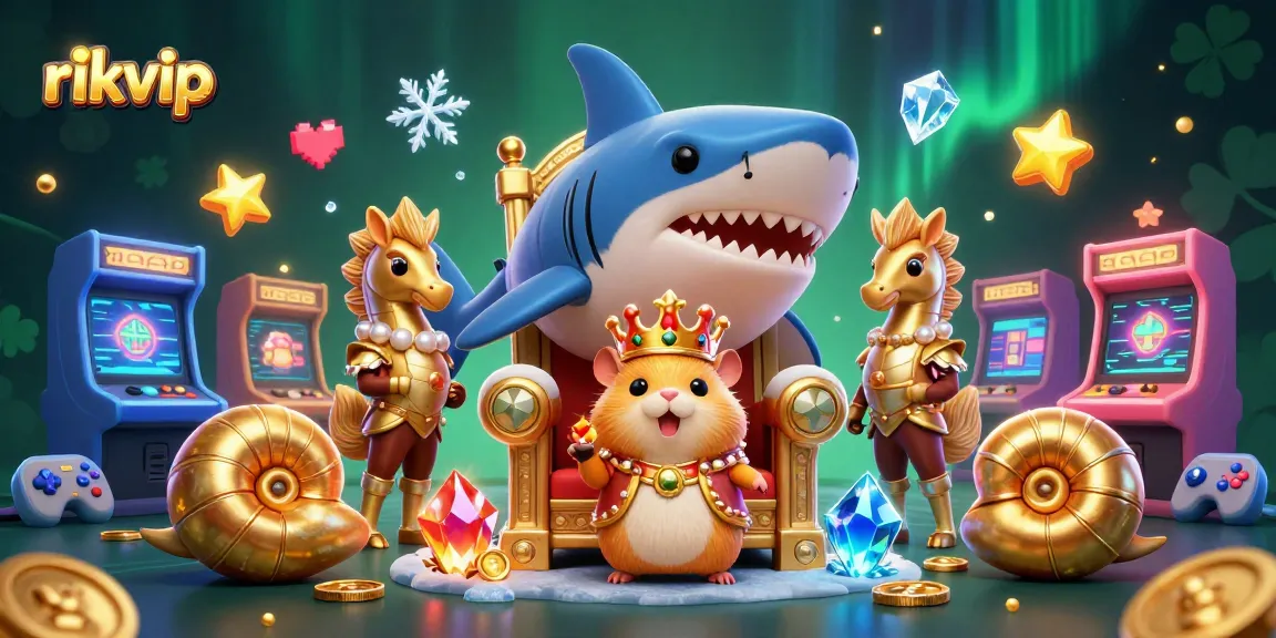 Spin the reels at rikvip's vibrant online casino featuring game-themed characters in action.