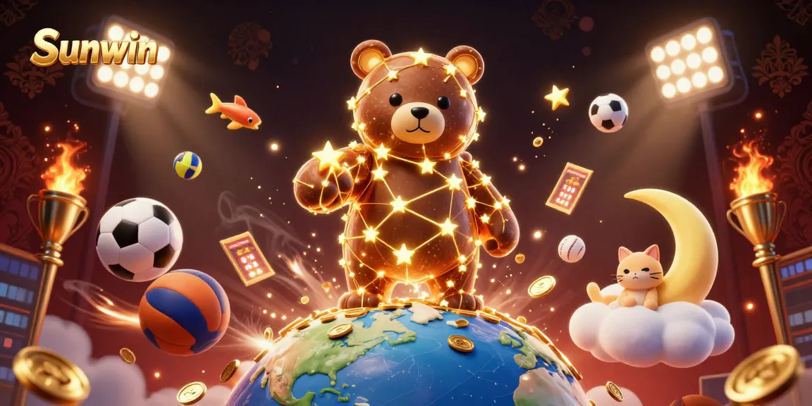 Sunwin players enjoy thrilling gameplay with 3D cartoon characters and vibrant casino elements.